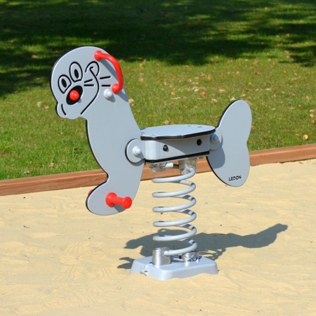 Spring seesaw sea dog gray